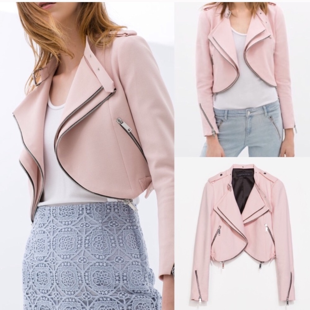 Zara Cropped Jacket with zipper details